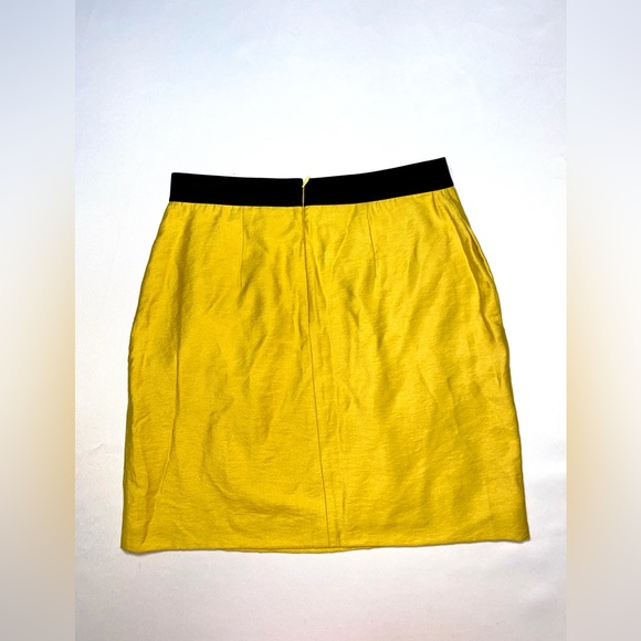 Skirt Yellow black BCBG  embellished ruffles - Picture 10 of 16